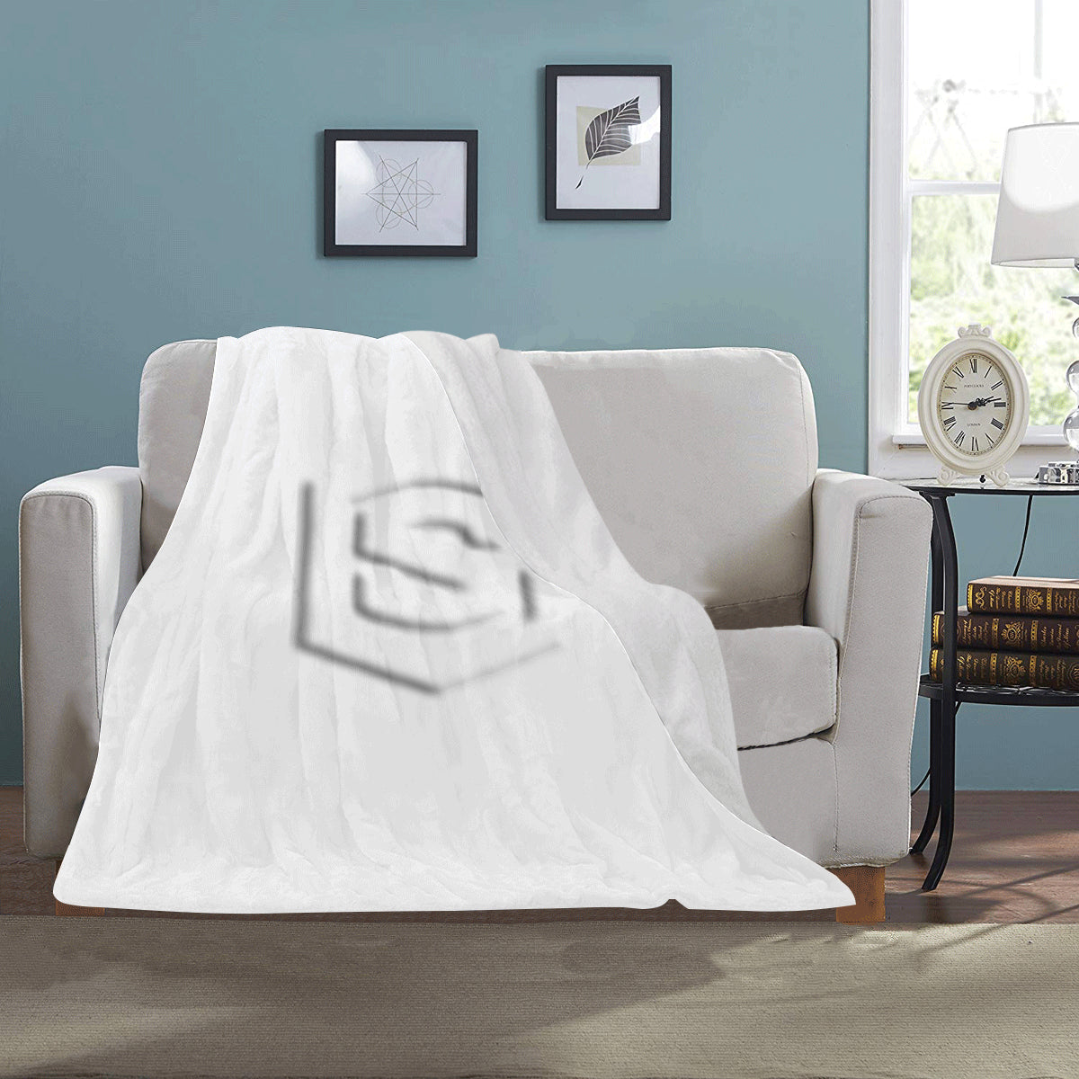 White Ultra-Soft Micro Fleece Blanket with White Logo Ultra-Soft Micro Fleece Blanket 30"x40"