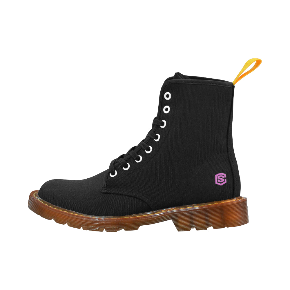 pink logo Martin Boots For Women Model 1203H