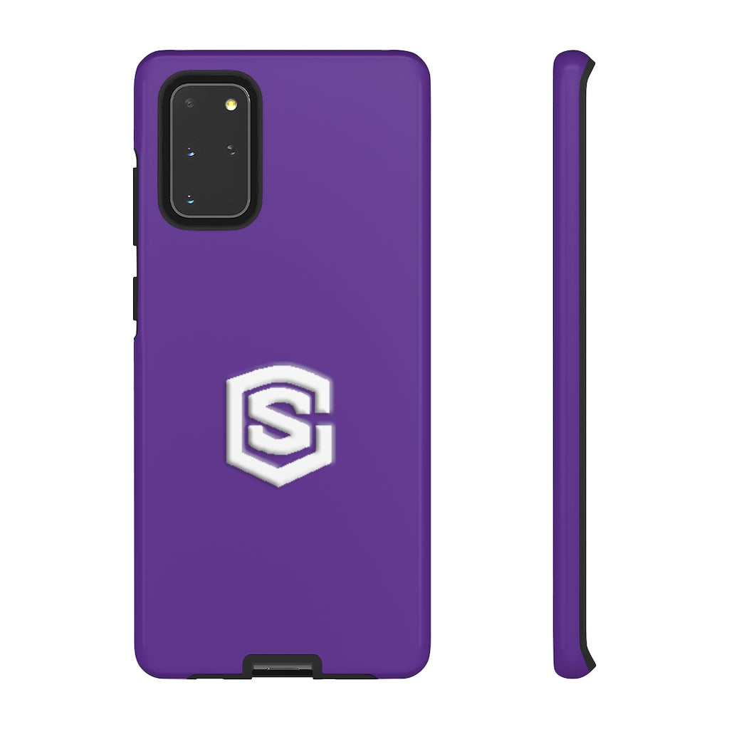 Purple Tough Cases White Logo
