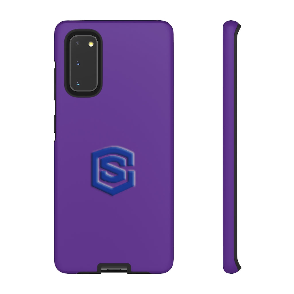 Purple Tough Cases Blue Logo