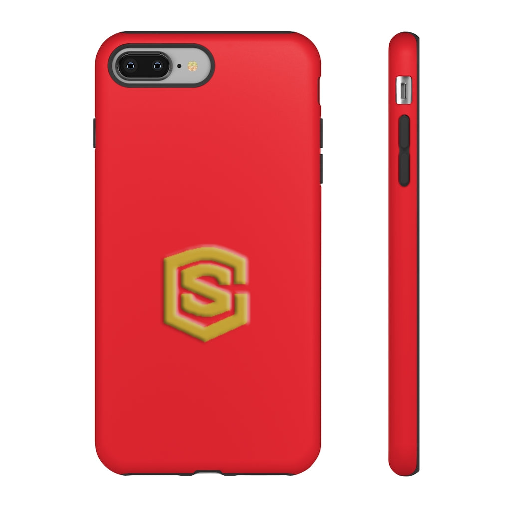 Red Tough Cases Gold Logo