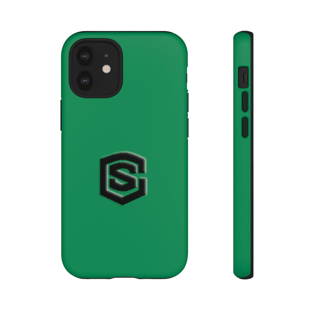 Green Tough Cases Black Logo