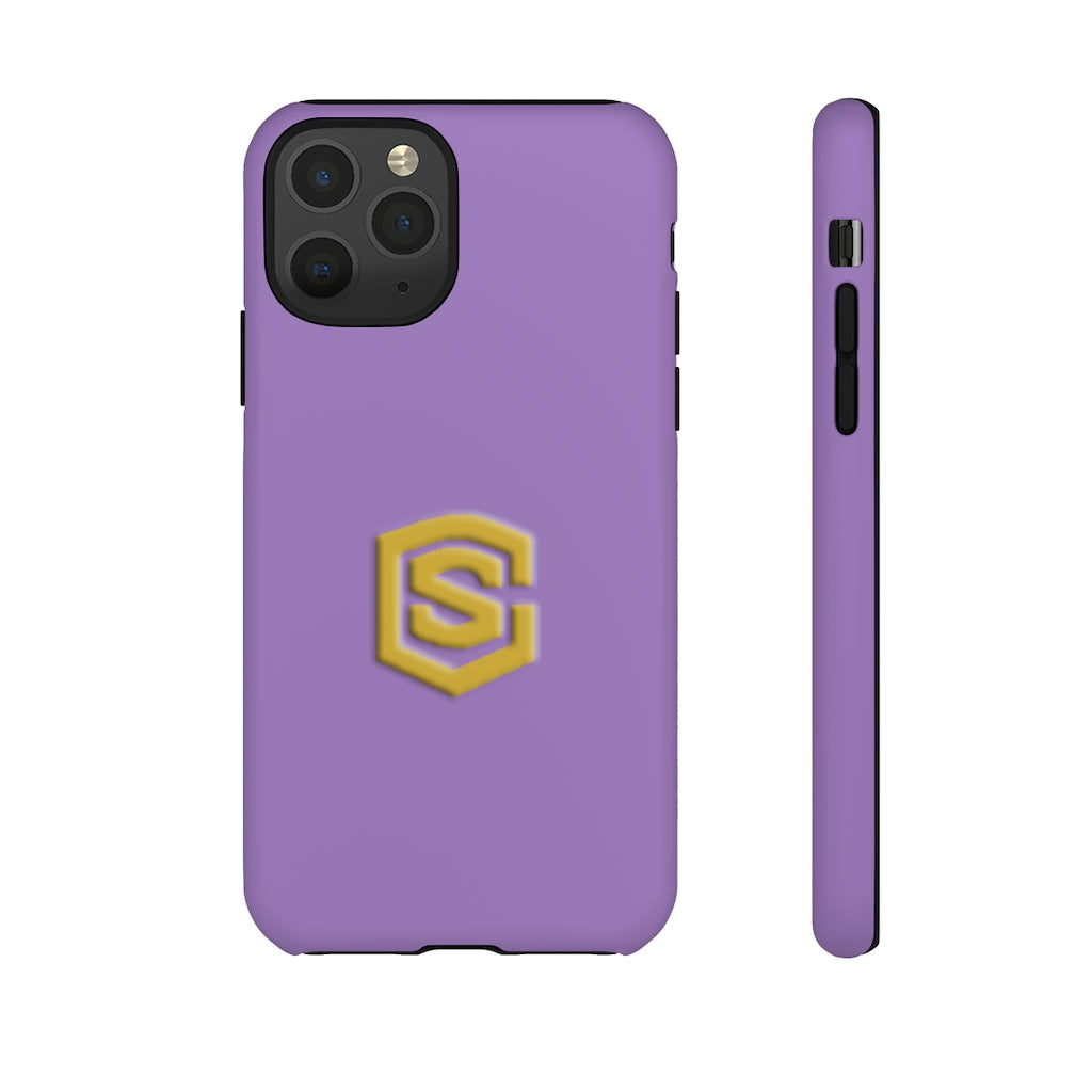 Purple Tough Cases Gold Logo