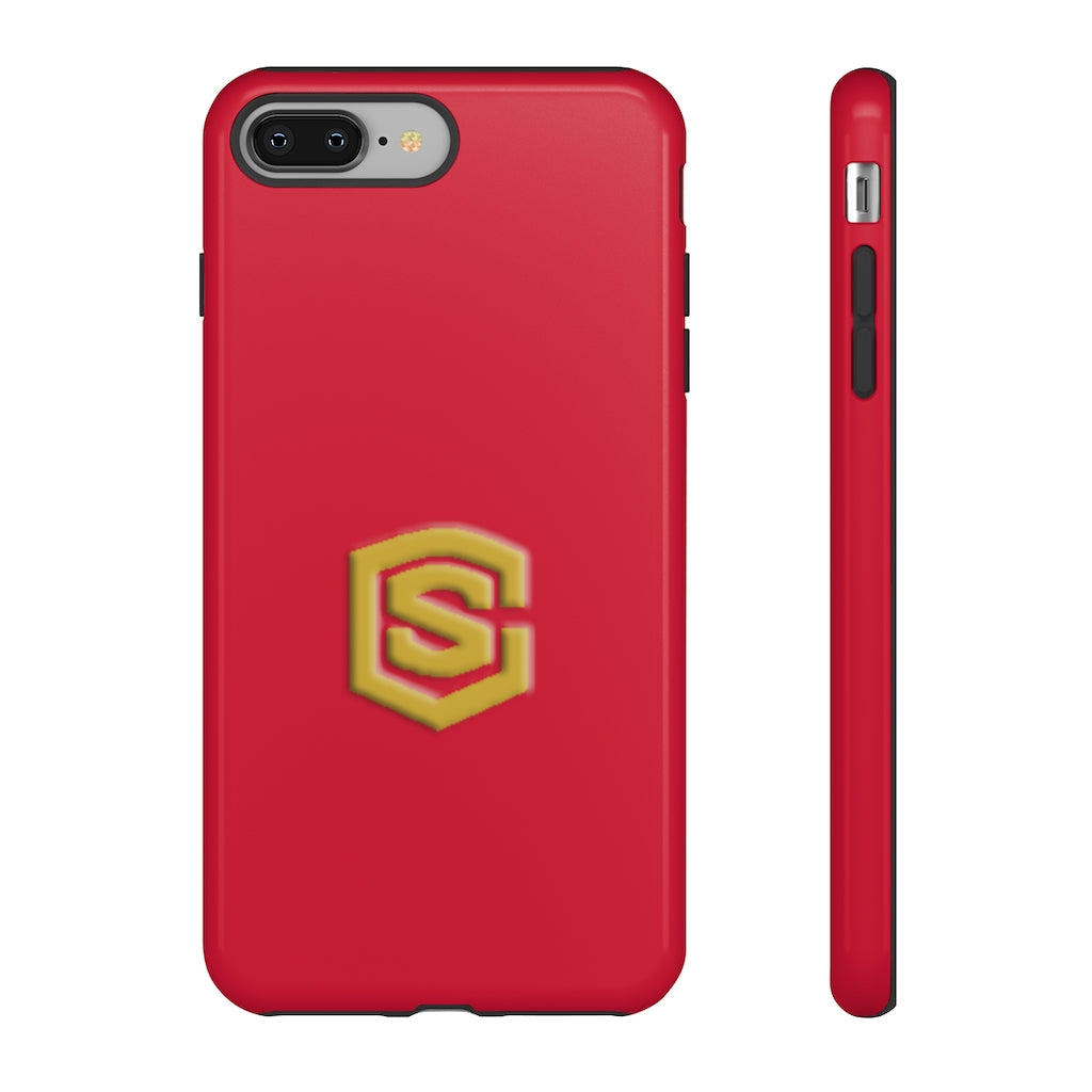 Red Tough Cases Gold Logo