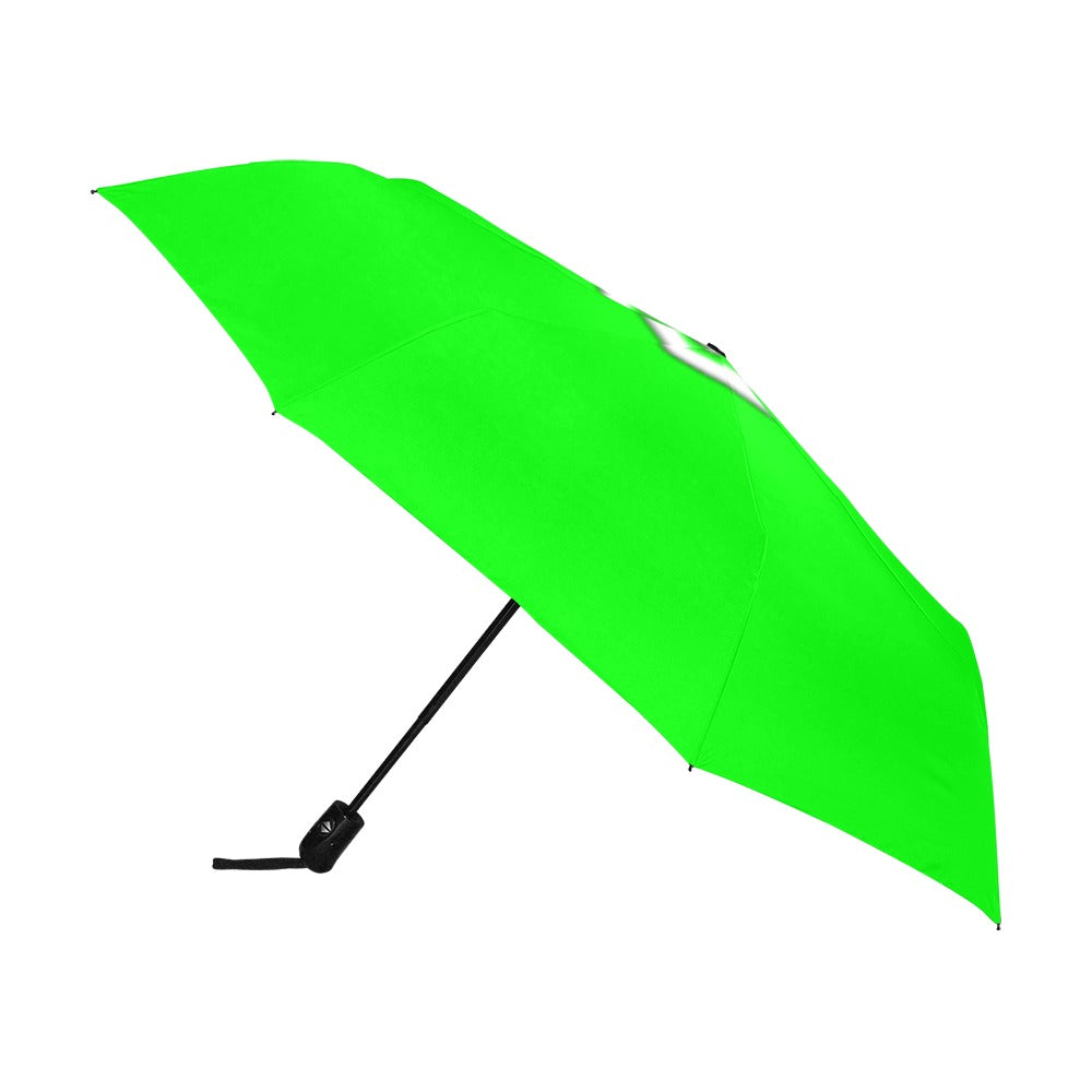 Green Anti-UV Automatic Umbrella With White Logo Anti-UV Automatic Umbrella(Outside Printing)(Model U09)