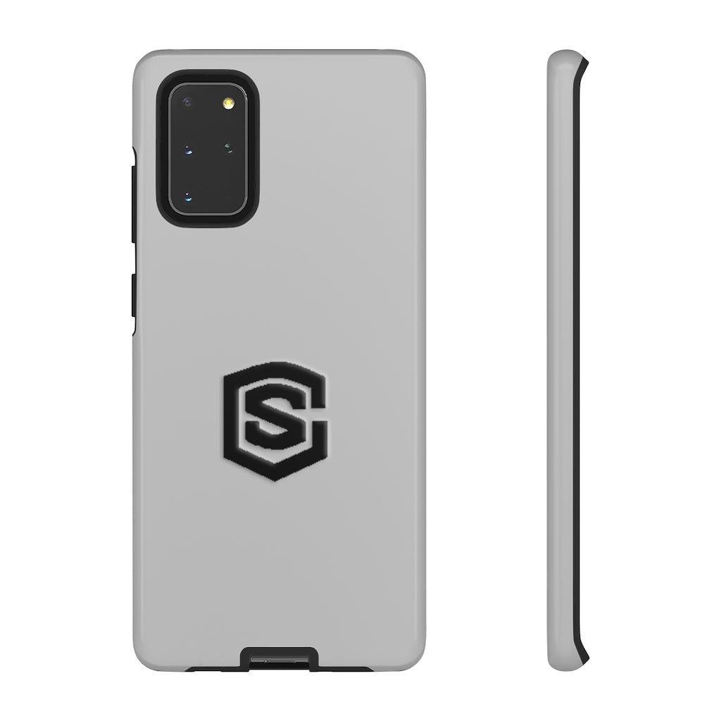 Silver Tough Cases Black Logo