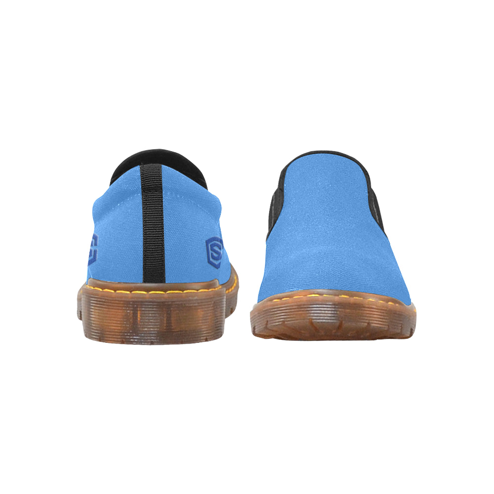 blue logo Martin Men's Slip-On Loafer (Model 12031)