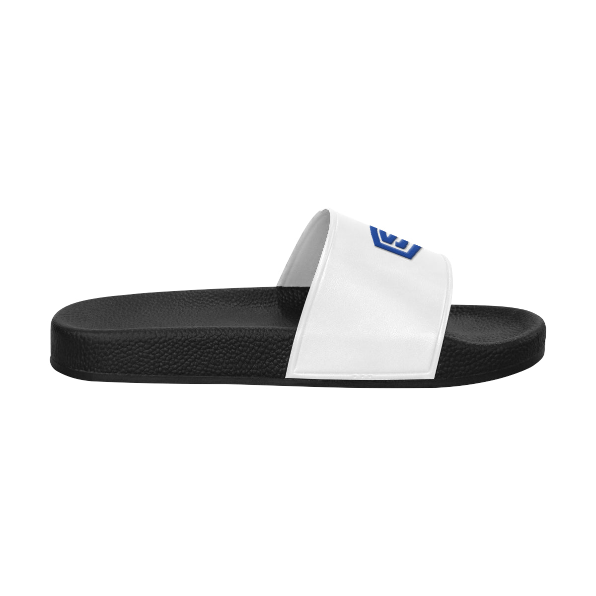 blue logo Men's Slide Sandals (Model 057)