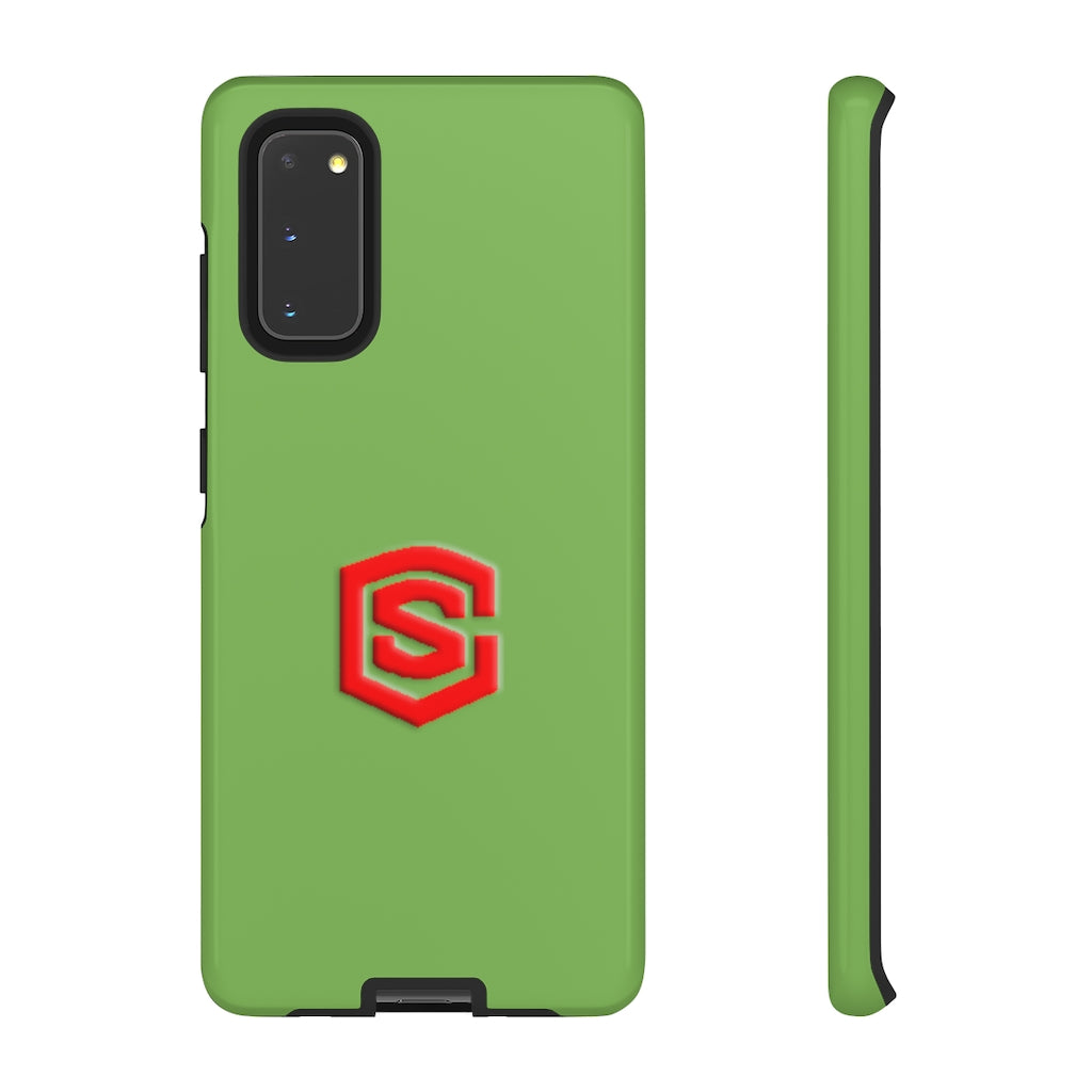 Green Tough Cases Red Logo