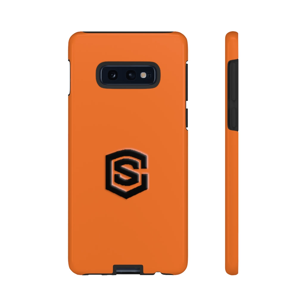Orange Tough Cases Black Logo