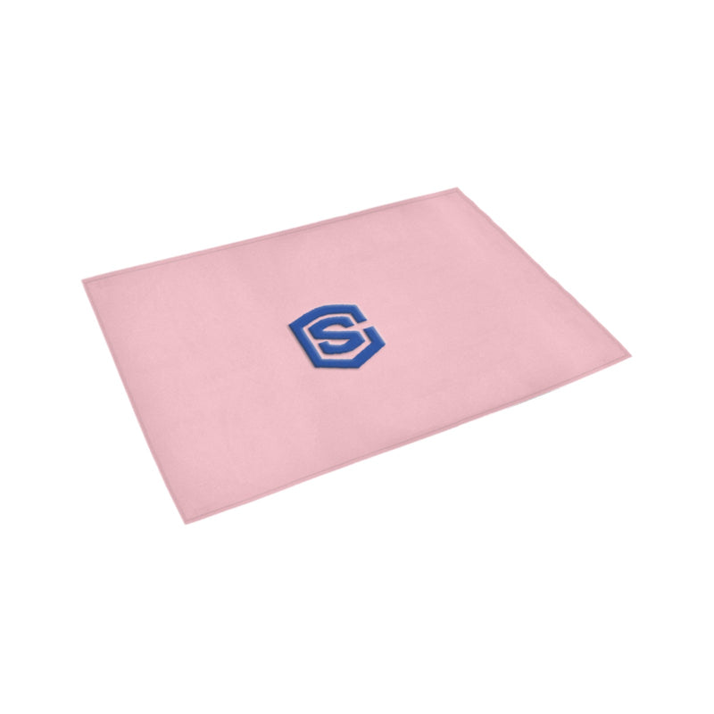 Pink Doormat 24" x 16" (Sponge Material) with Blue Logo Doormat 24" x 16" (Sponge Material)