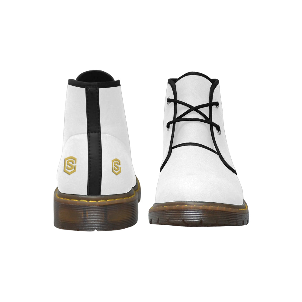 Gold Logo Men's Nubuck Chukka Boots (Model 2402)