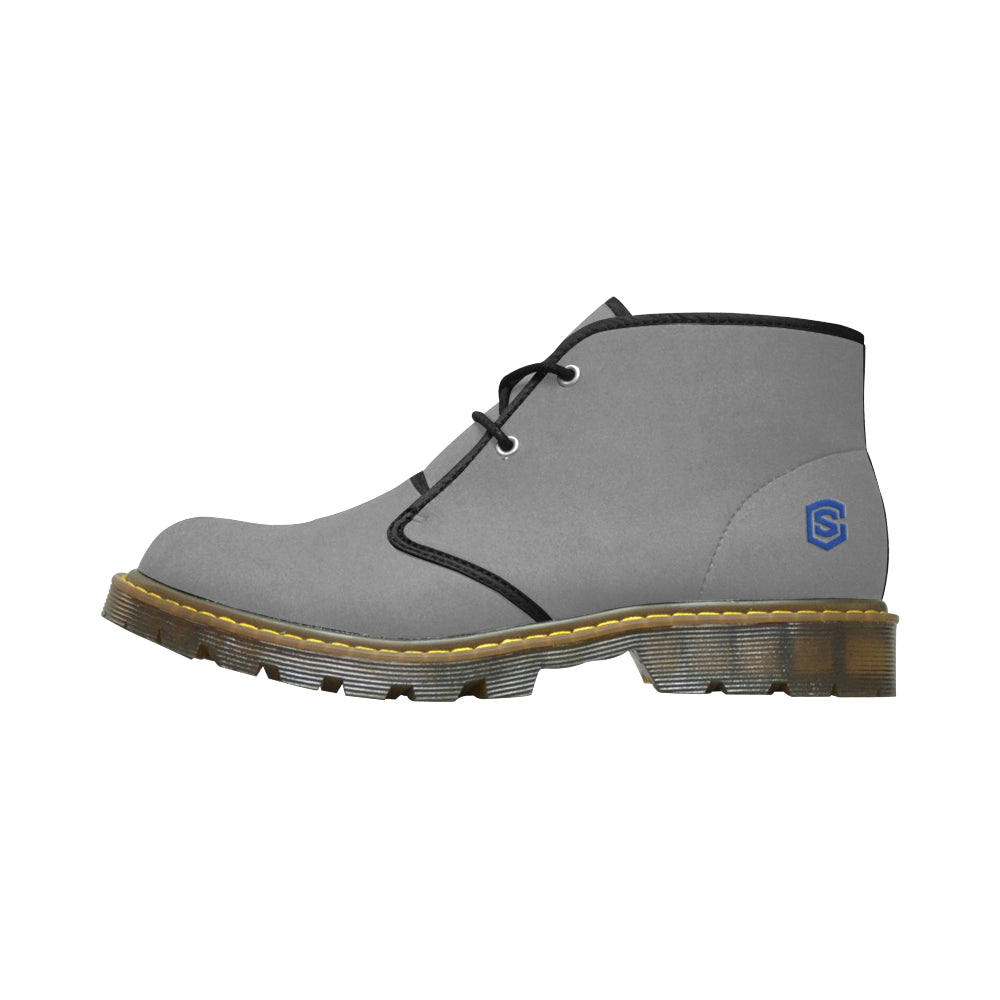 blue logo Women's Nubuck Chukka Boots (Model 2402)