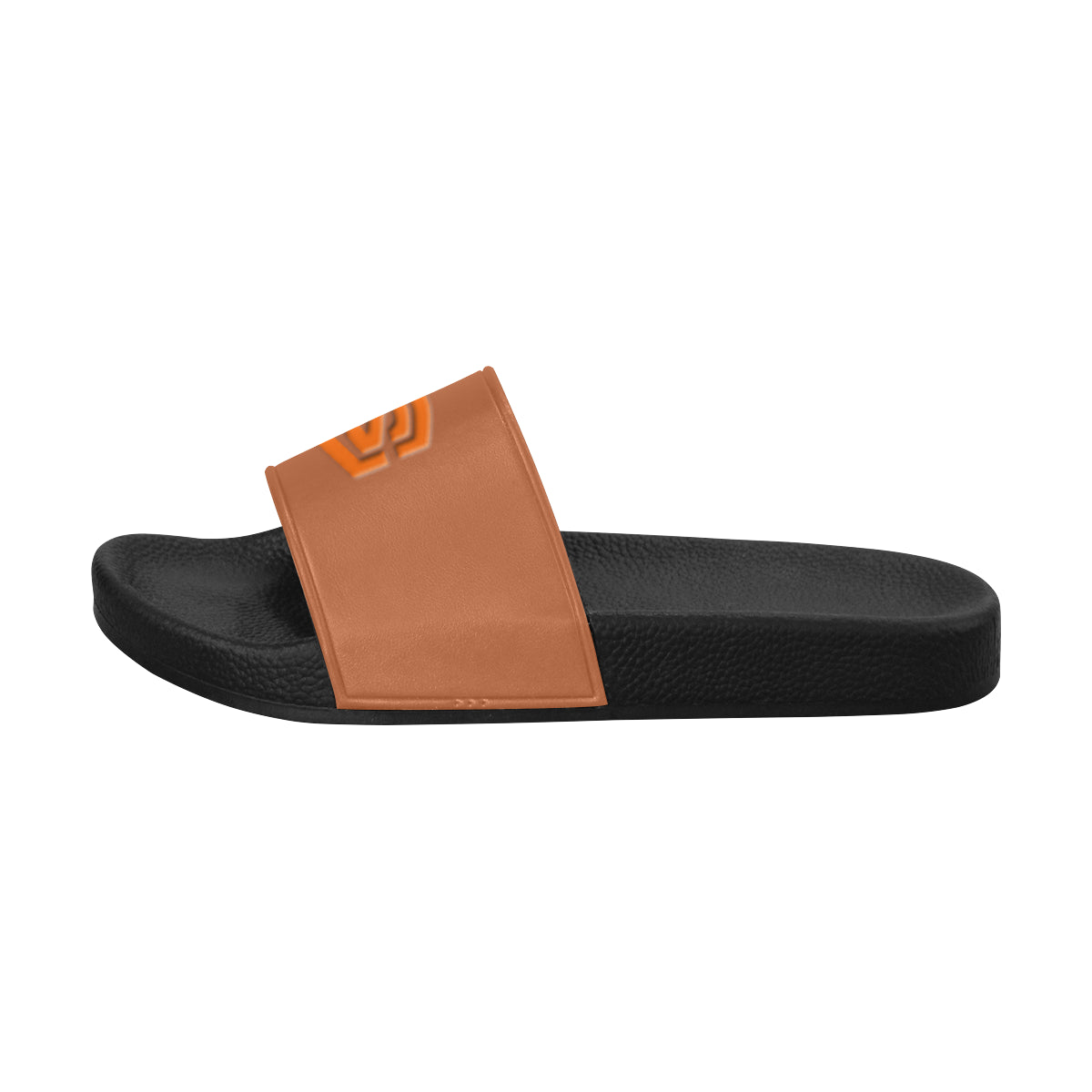 orange logo Men's Slide Sandals (Model 057)