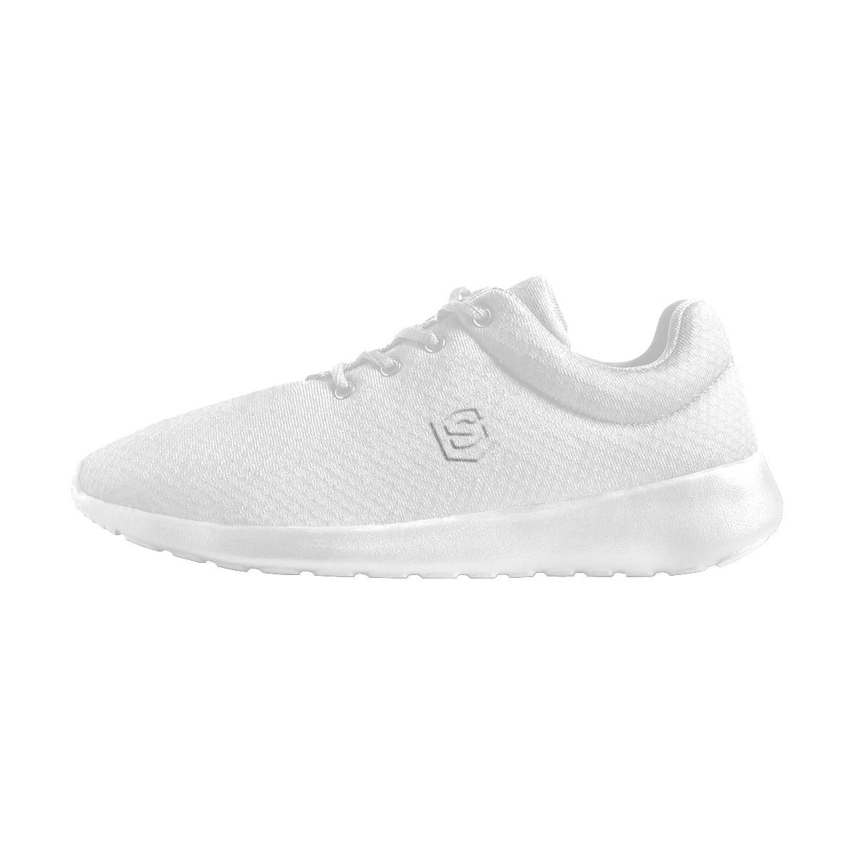 white logo Women's Athletic Shoes (Model 0200)