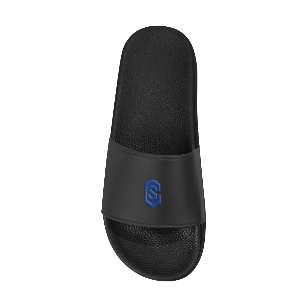 blue logo Men's Slide Sandals (Model 057)