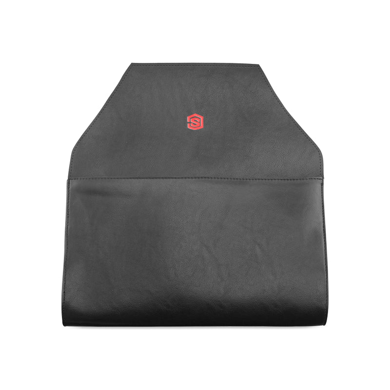 BLACK CLUTCH BAG red logo Clutch Bag (Model 1630)