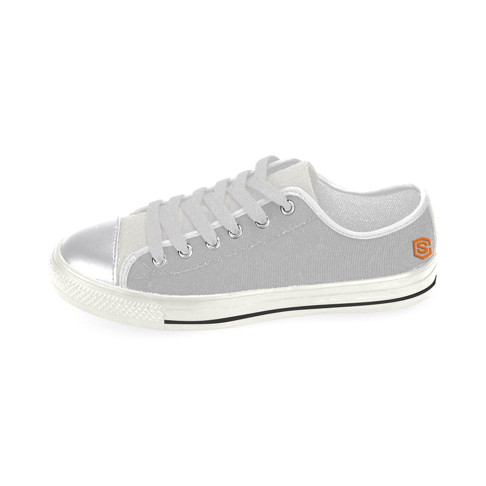 orange logo Women's Classic Canvas Shoes (Model 018)
