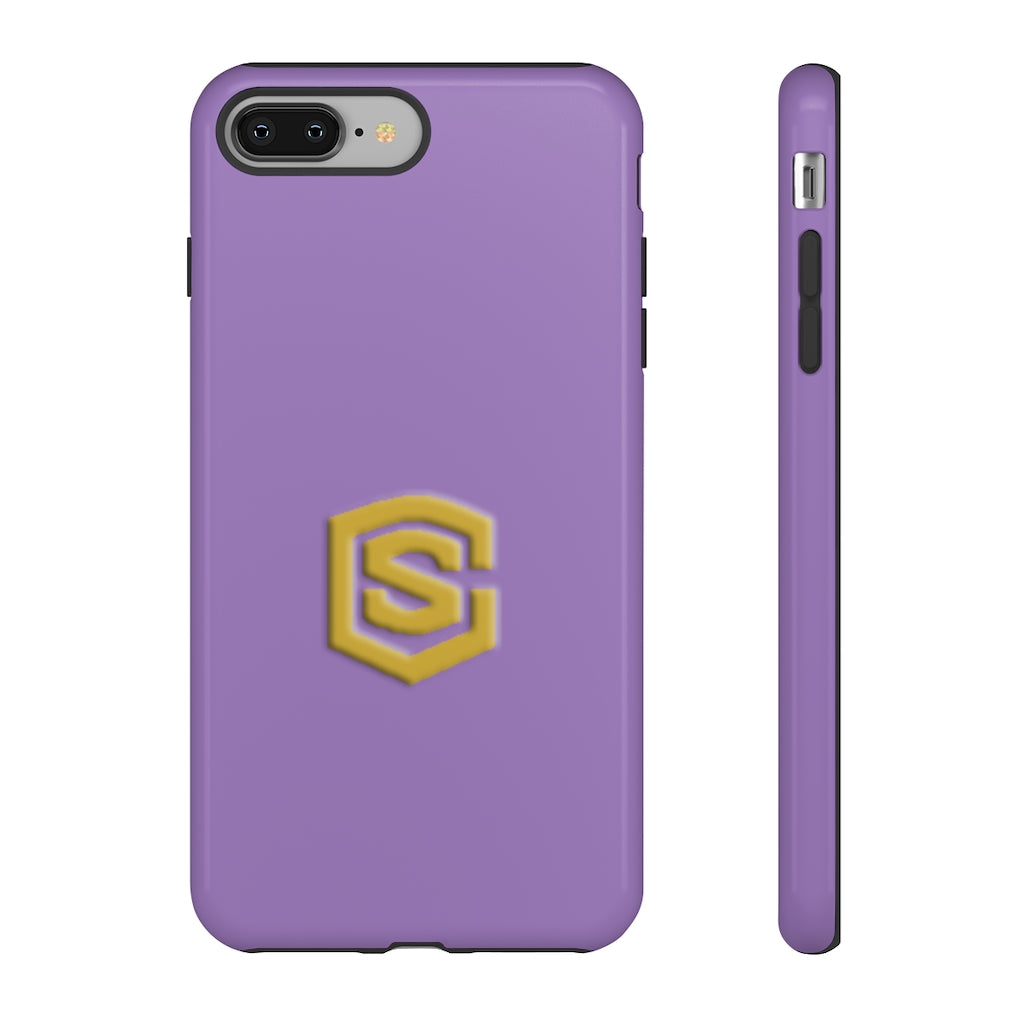 Purple Tough Cases Gold Logo