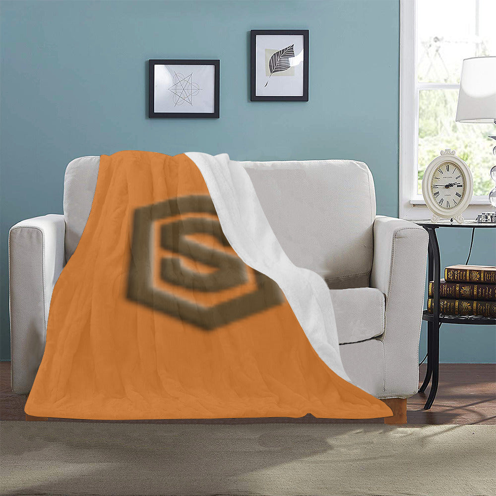 Orange Ultra-Soft Micro Fleece Blanket Brown Logo Ultra-Soft Micro Fleece Blanket 30"x40"