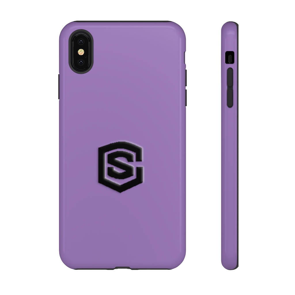 Purple Tough Cases Black Logo