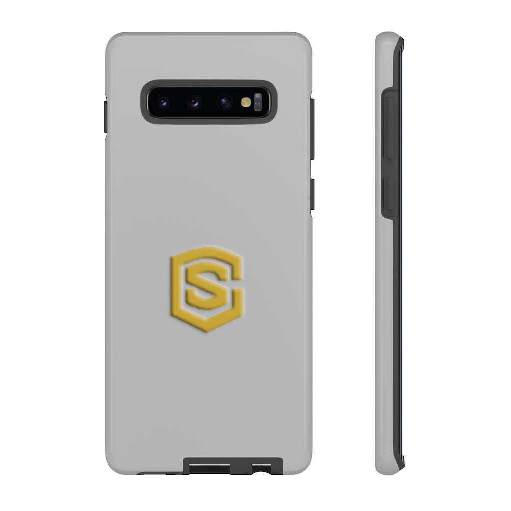 Silver Tough Cases Gold Logo