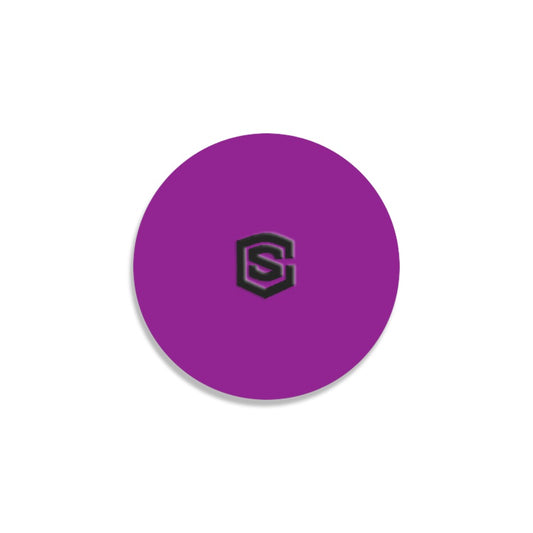 Purple Round Coaster with Black Logo Round Coaster