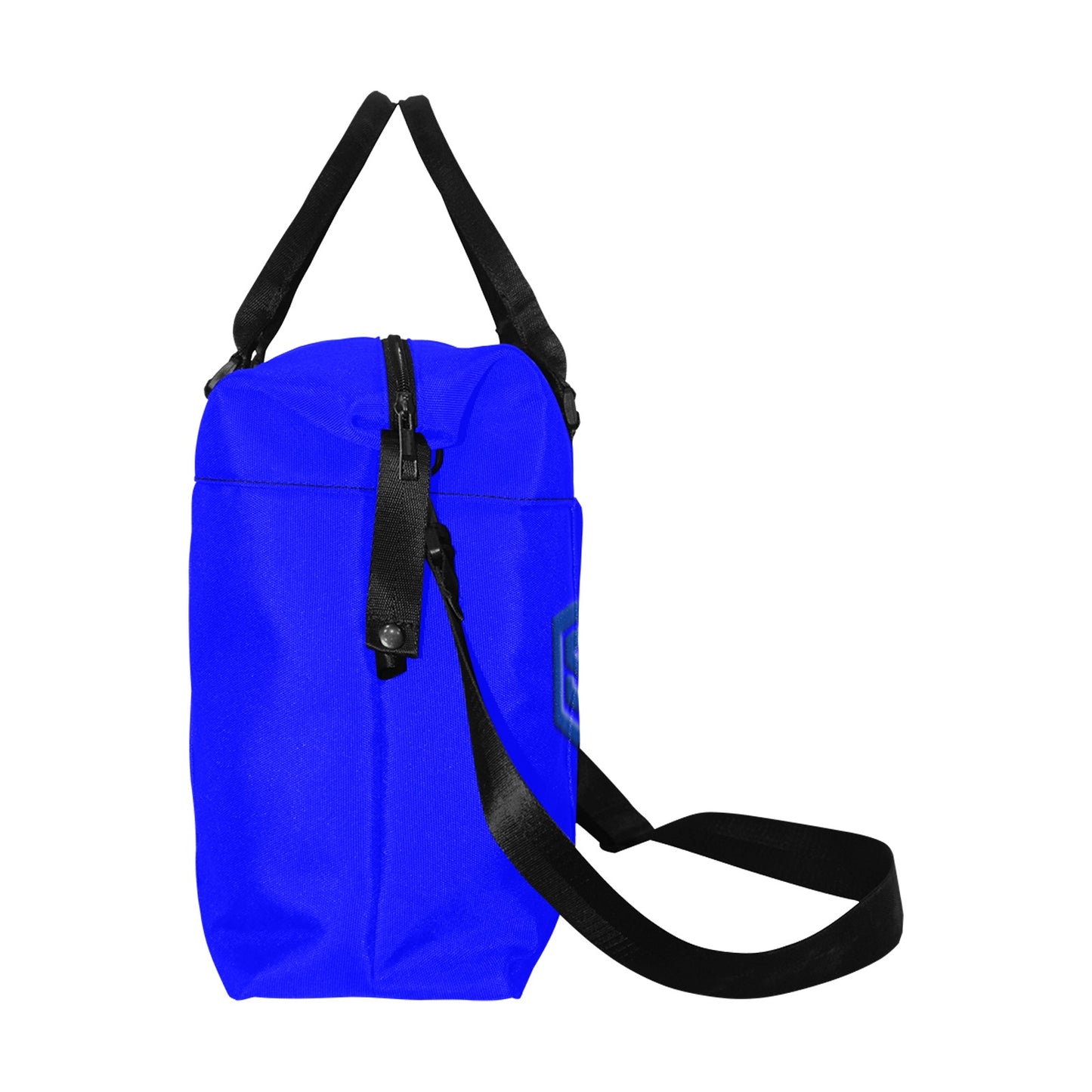 Blue Large Capacity Duffle Bag With Blue Logo Large Capacity Duffle Bag(Model1715)