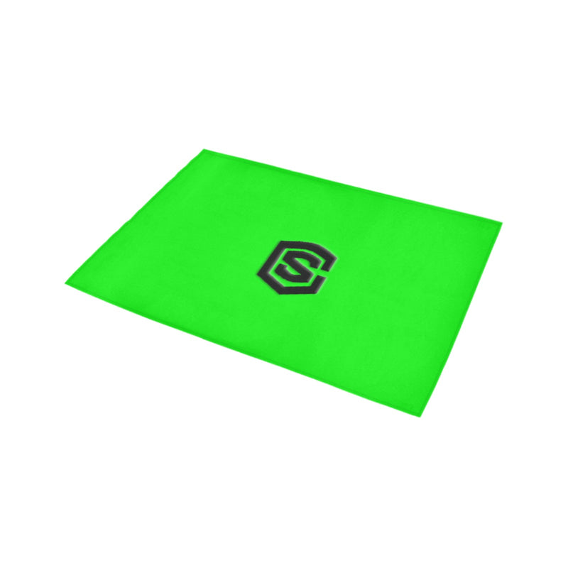 Green Doormat 24" x 16" (Sponge Material) with Black Logo Doormat 24" x 16" (Sponge Material)