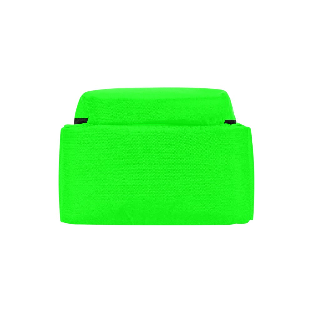 Green Travel Backpack With Blue Logo Travel Backpack(Large Capacity)(Model 1691)