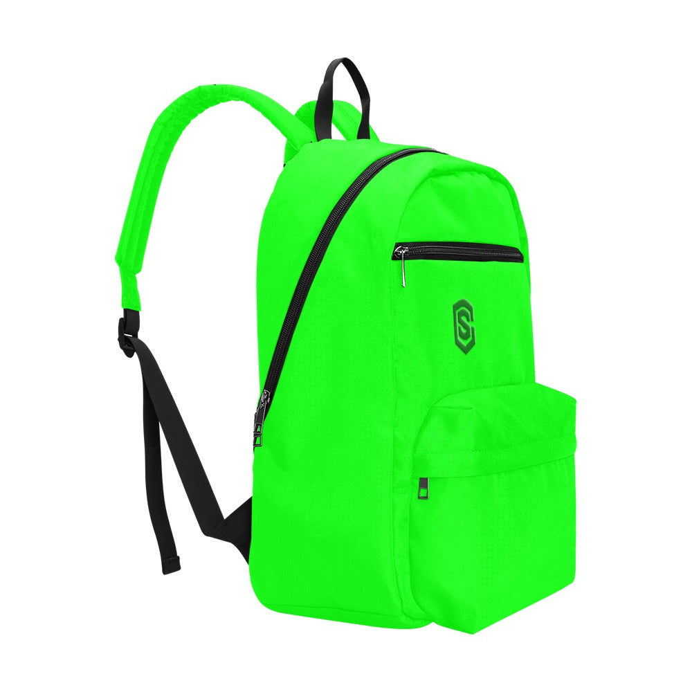 Green Travel Backpack With Green Logo Travel Backpack(Large Capacity)(Model 1691)