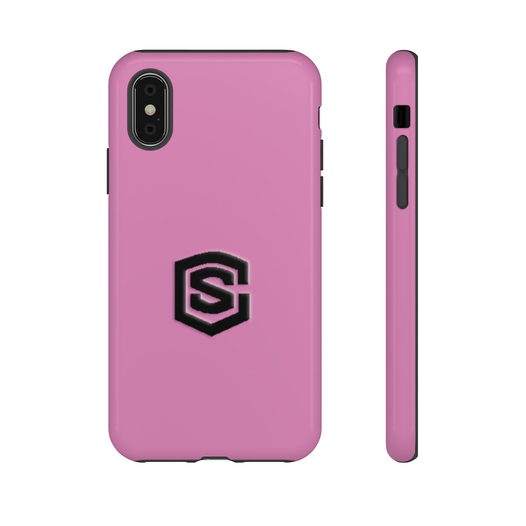Pink Tough Cases Black Logo