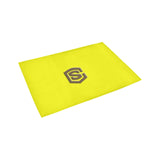 Yellow Doormat 24" x 16" (Sponge Material) with Brown Logo Doormat 24" x 16" (Sponge Material)