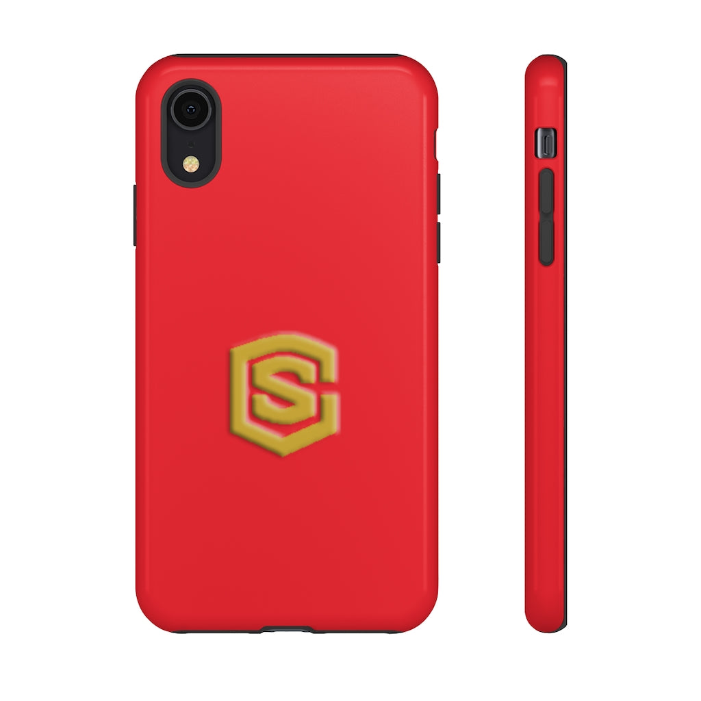 Red Tough Cases Gold Logo