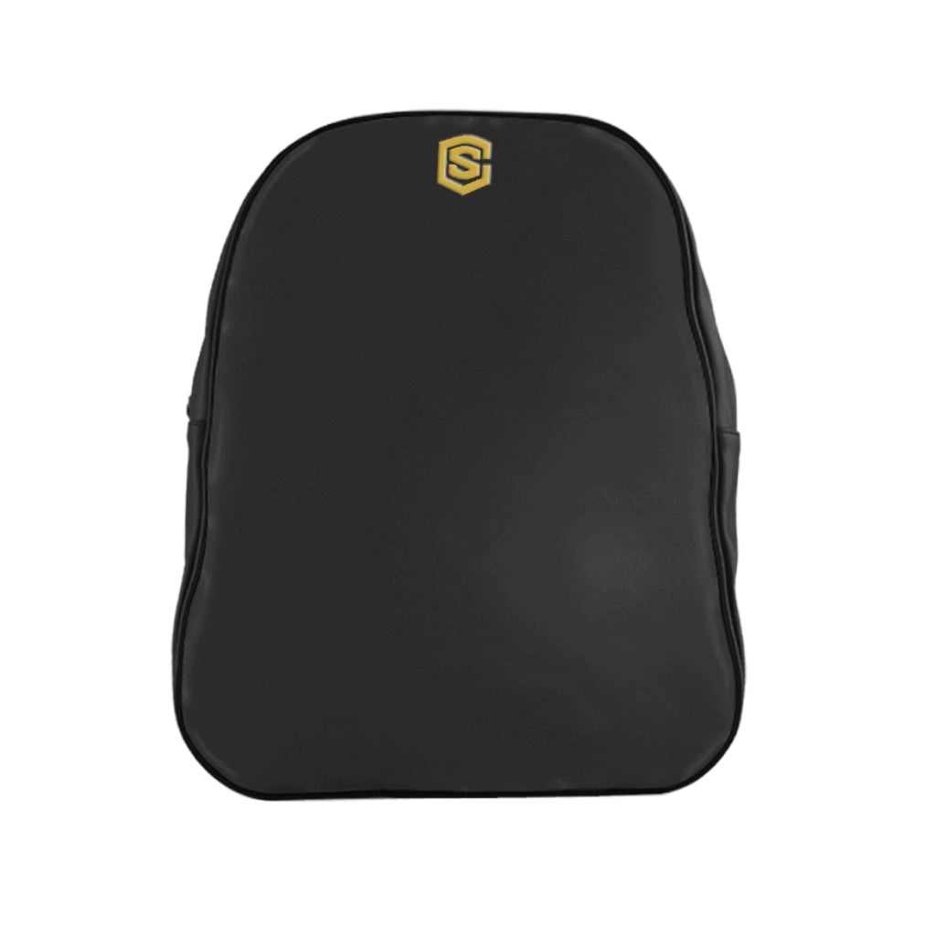 School Backpack Gold Logo