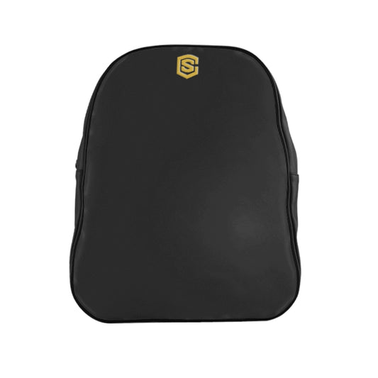 School Backpack Gold Logo