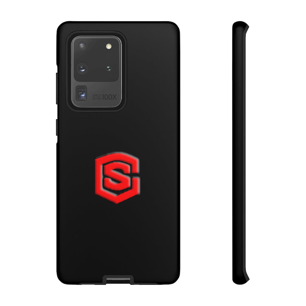 Black Tough Cases Red Logo
