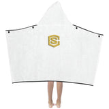 WhiteKids' Hooded Bath Towels with Gold Logo Kids' Hooded Bath Towels