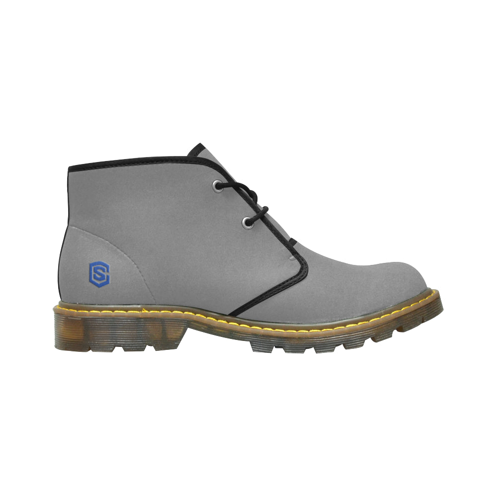 Blue Logo Men's Nubuck Chukka Boots (Model 2402)