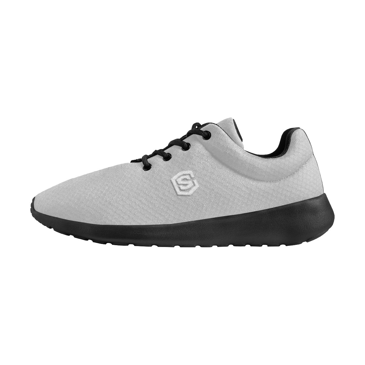 white logo Men's Athletic Shoes (Model 0200)