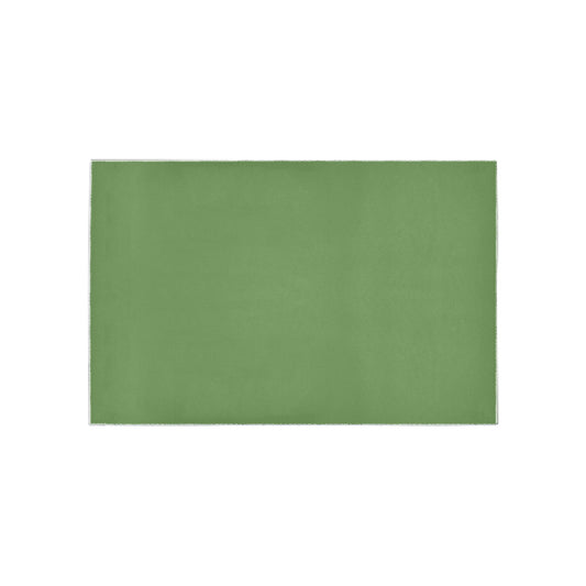 Green Area Rug Black Logo Area Rug 5' x 3.2'