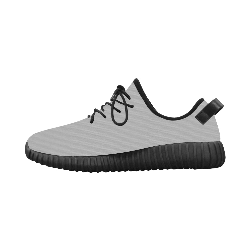 silver logo Grus Men's Breathable Woven Running Shoes (Model 022)