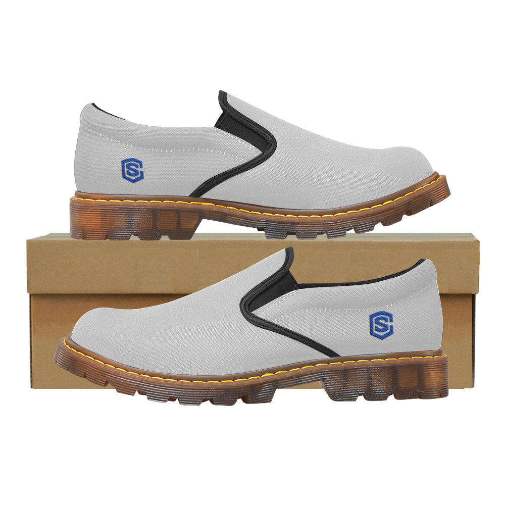 blue logo Martin Men's Slip-On Loafer (Model 12031)