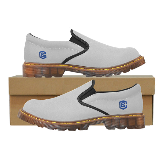 blue logo Martin Men's Slip-On Loafer (Model 12031)