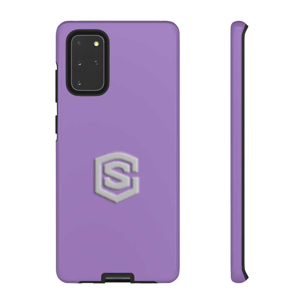 Purple Tough Cases Silver Logo