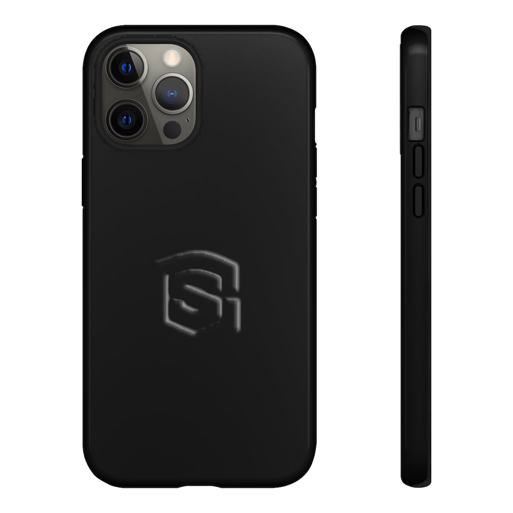Black Tough Cases Black Logo