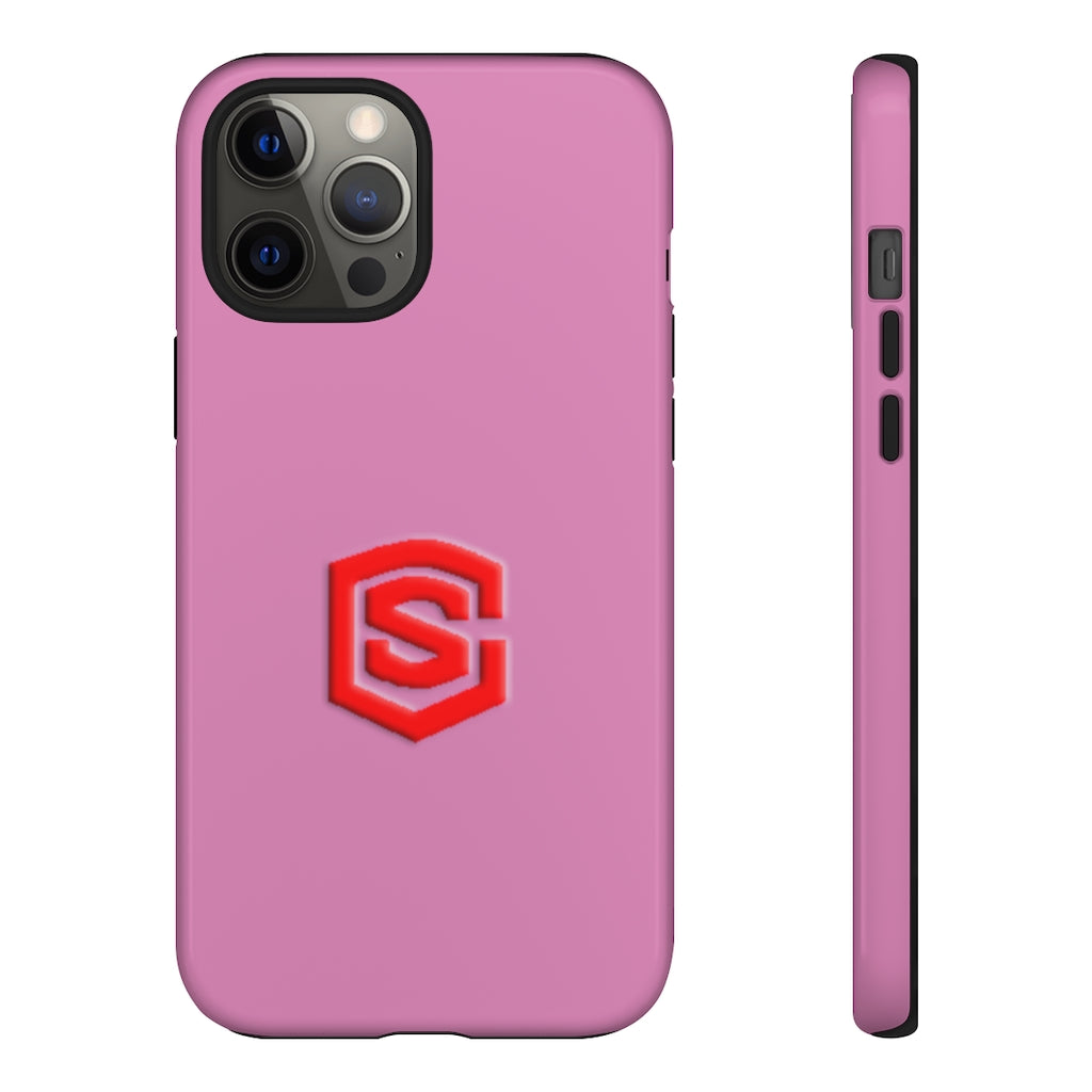 Pink Tough Cases Red Logo