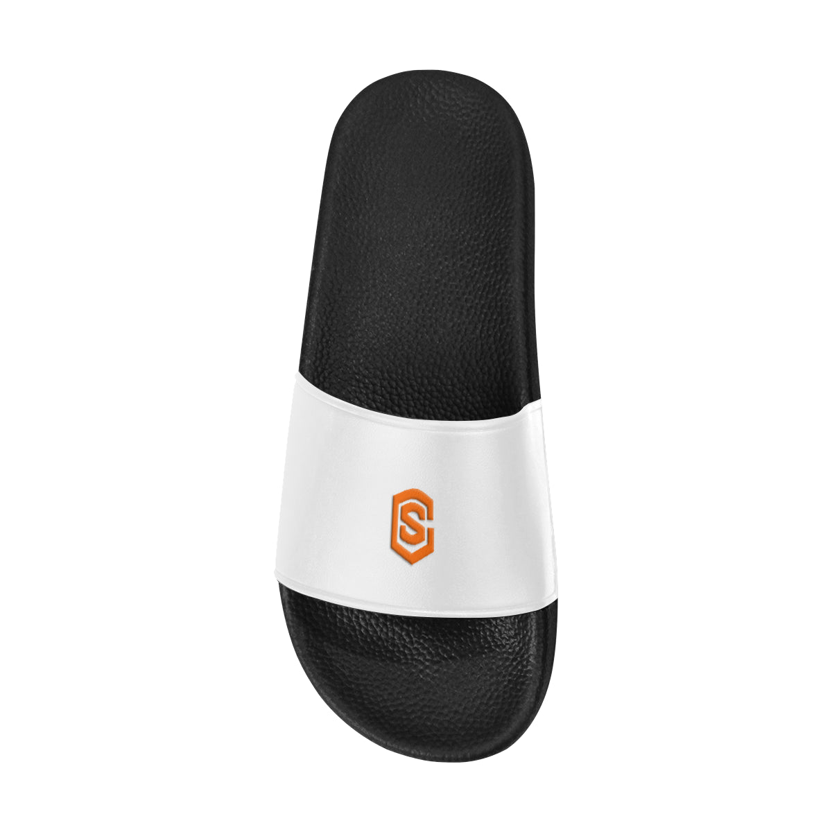orange logo Men's Slide Sandals (Model 057)