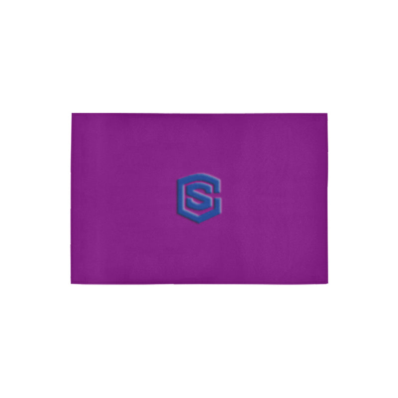 Purple Doormat 24" x 16" (Sponge Material) with Blue Logo Doormat 24" x 16" (Sponge Material)