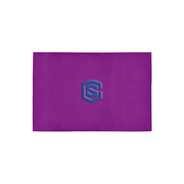 Purple Doormat 24" x 16" (Sponge Material) with Blue Logo Doormat 24" x 16" (Sponge Material)